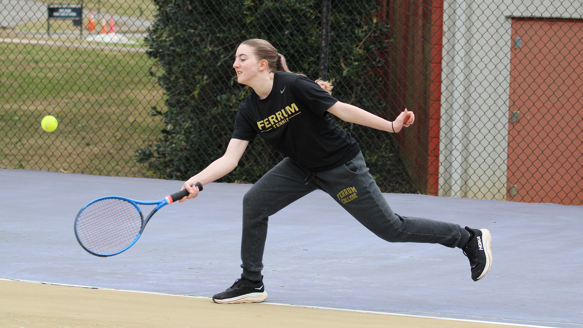 Chloe Smith made her debut with the Ferrum women's tennis team in a home match on February 21, 2026.