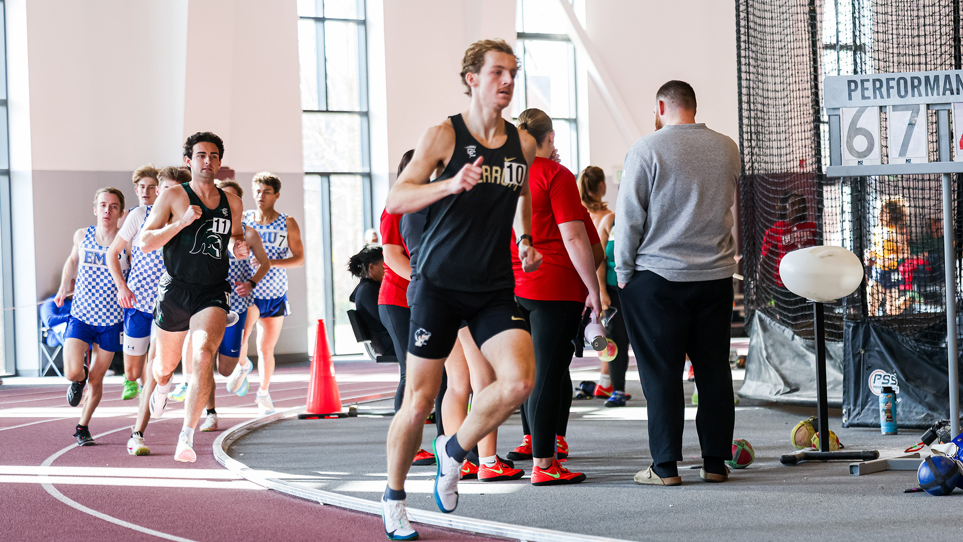 Senior Josh Mills competeing for Ferrum at the Finn Pincus Invitational in January 2026. 