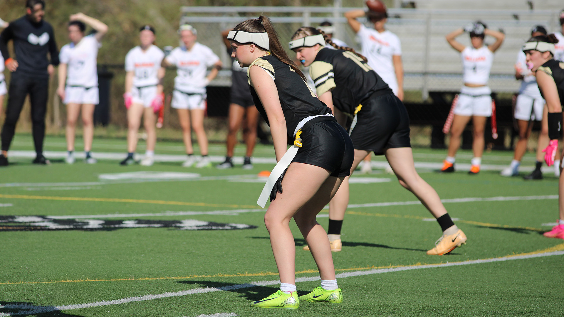 Macy Taylor and Samantha Pitzer in action for the Panthers on March 11, 2026. 