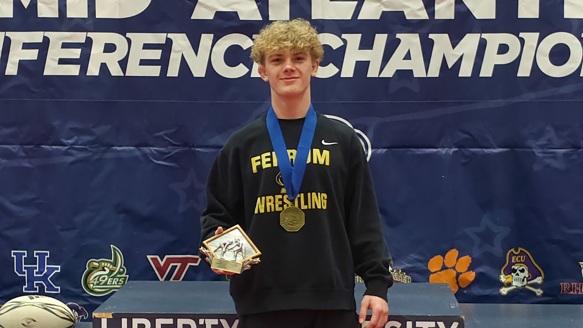 Freshman Ezekiel Keel was named Most Outstanding Wrestler at the 2026 NCWA Mid-Atlantic Wrestling Championships. 