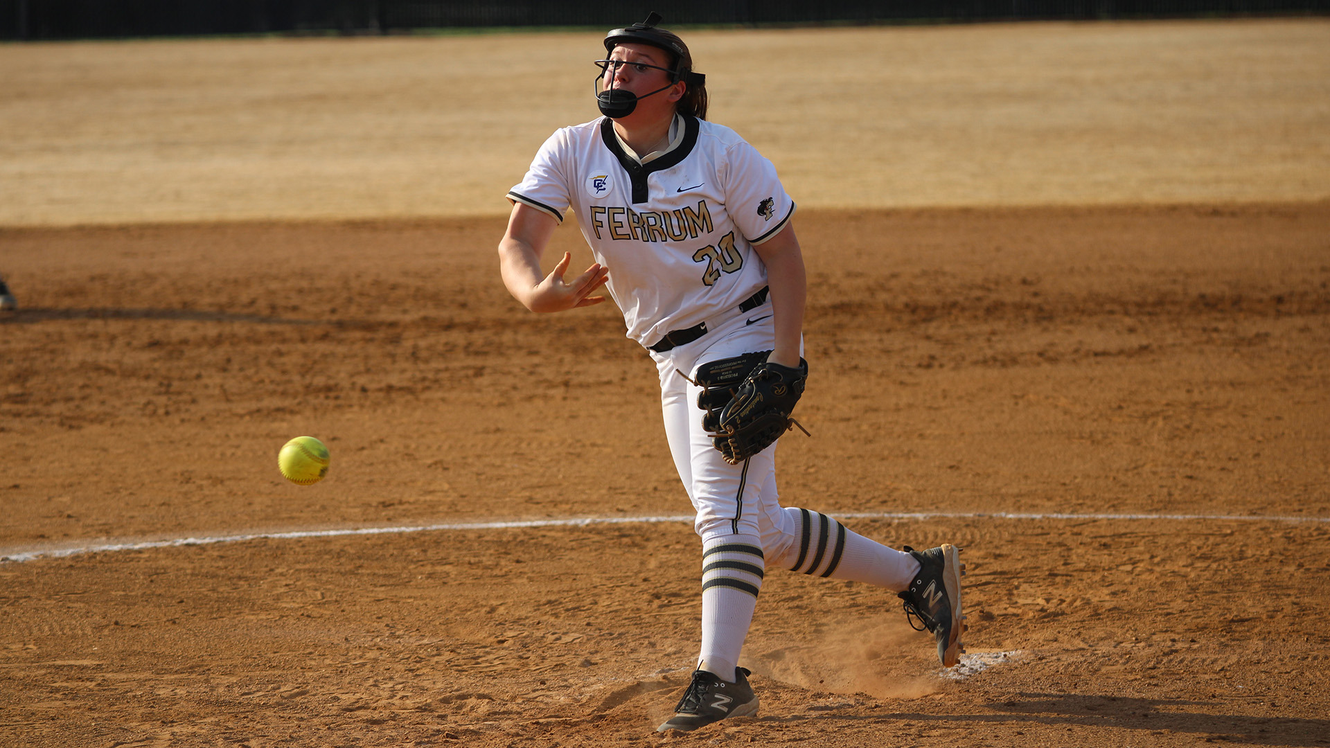 Freshman Chloe Constantino delivers a pitch for the Panthers in a home game on March 14, 2026. 