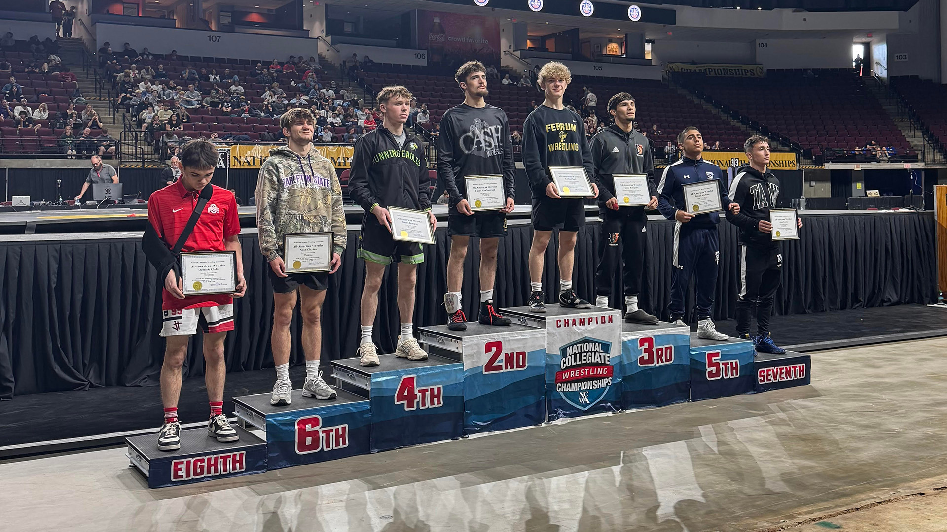 Ferrum's Ezekiel Keel won the NCWA Nationals 125-pound weight class March 28, 2026.