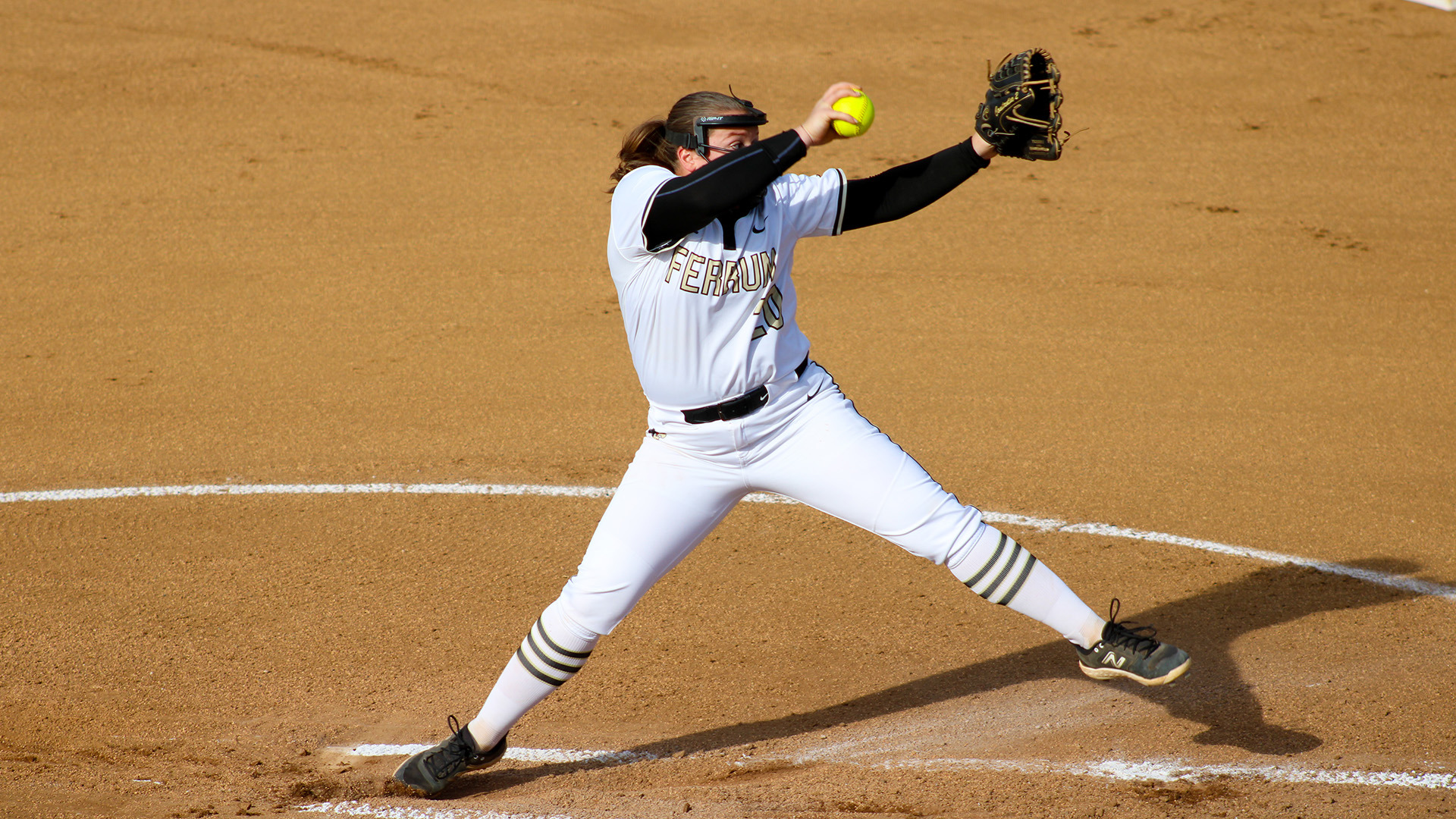 CHlow Constantino delivers a pitch during a home game on March 25, 2026.