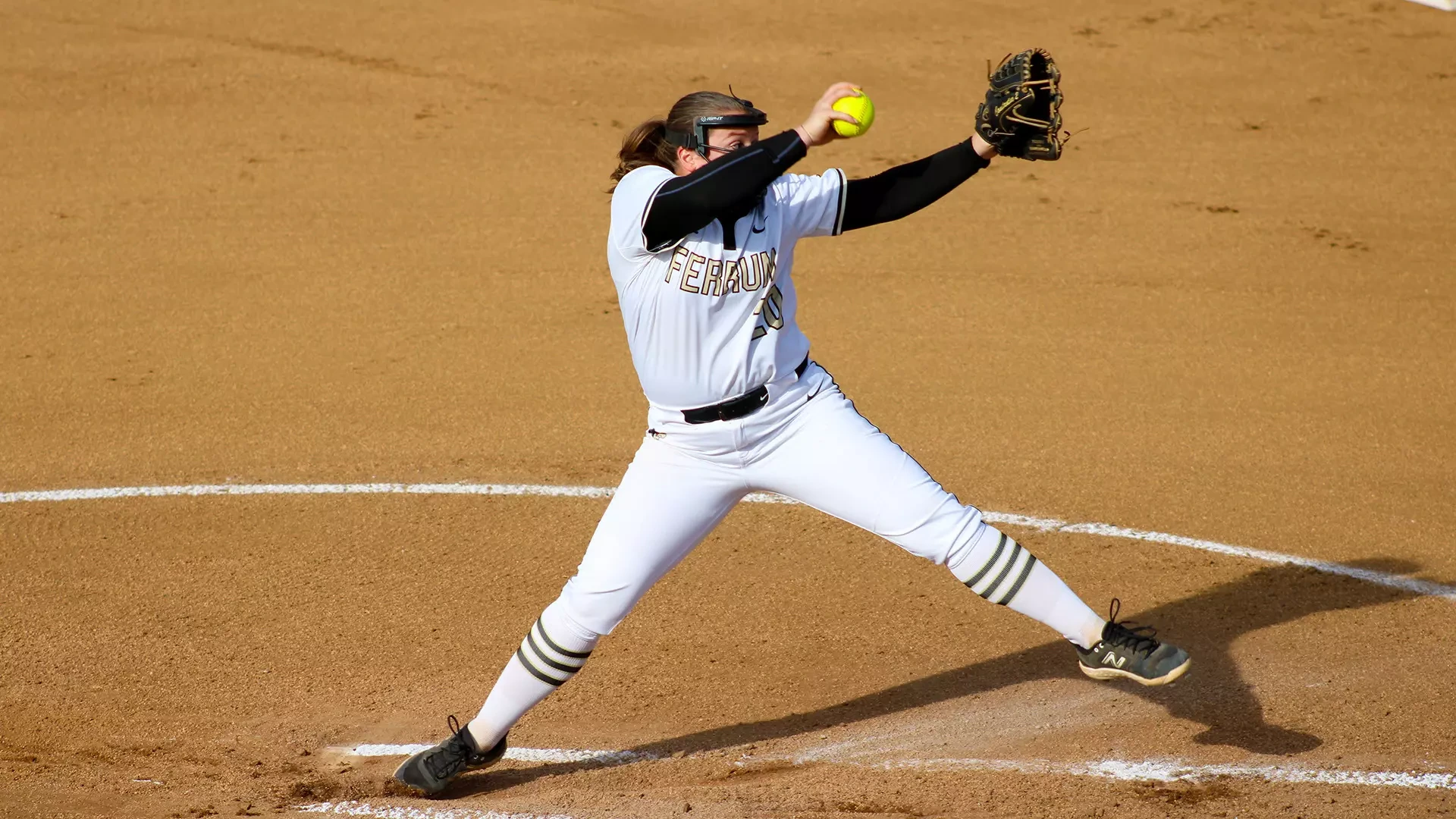 Chloe Constantino delivers a pitch during a home game on March 25, 2026.