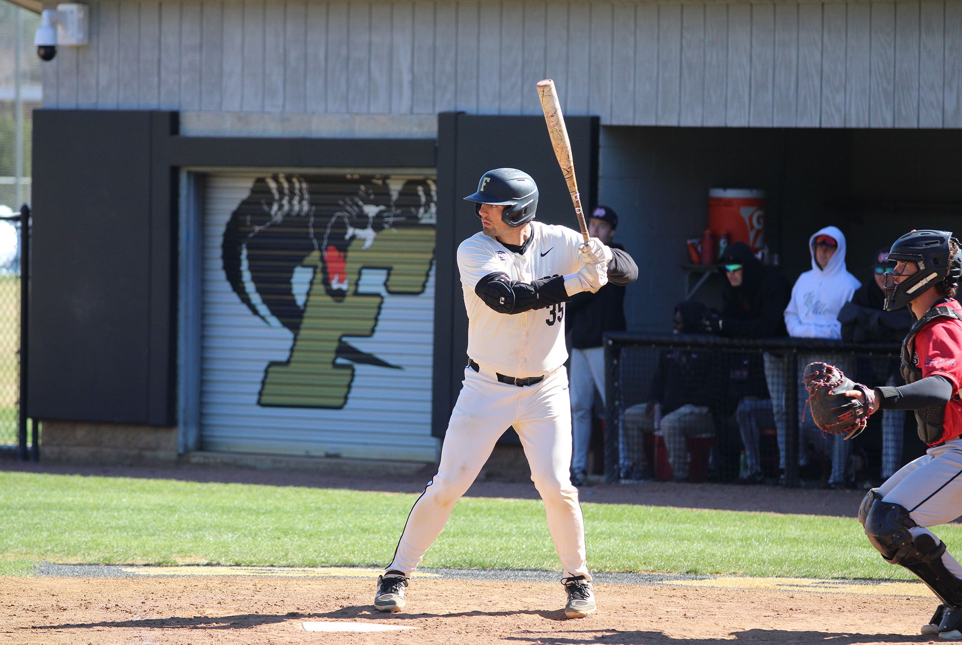Niko Papathanasiou gets ready to hit the ball.