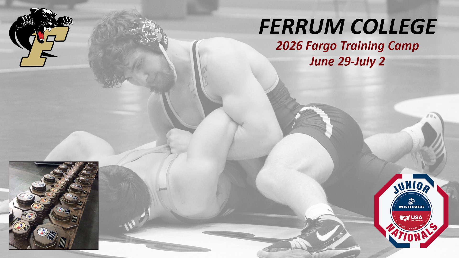 Ferrum College hosts the Fargo '26 Wrestling Training Camp.