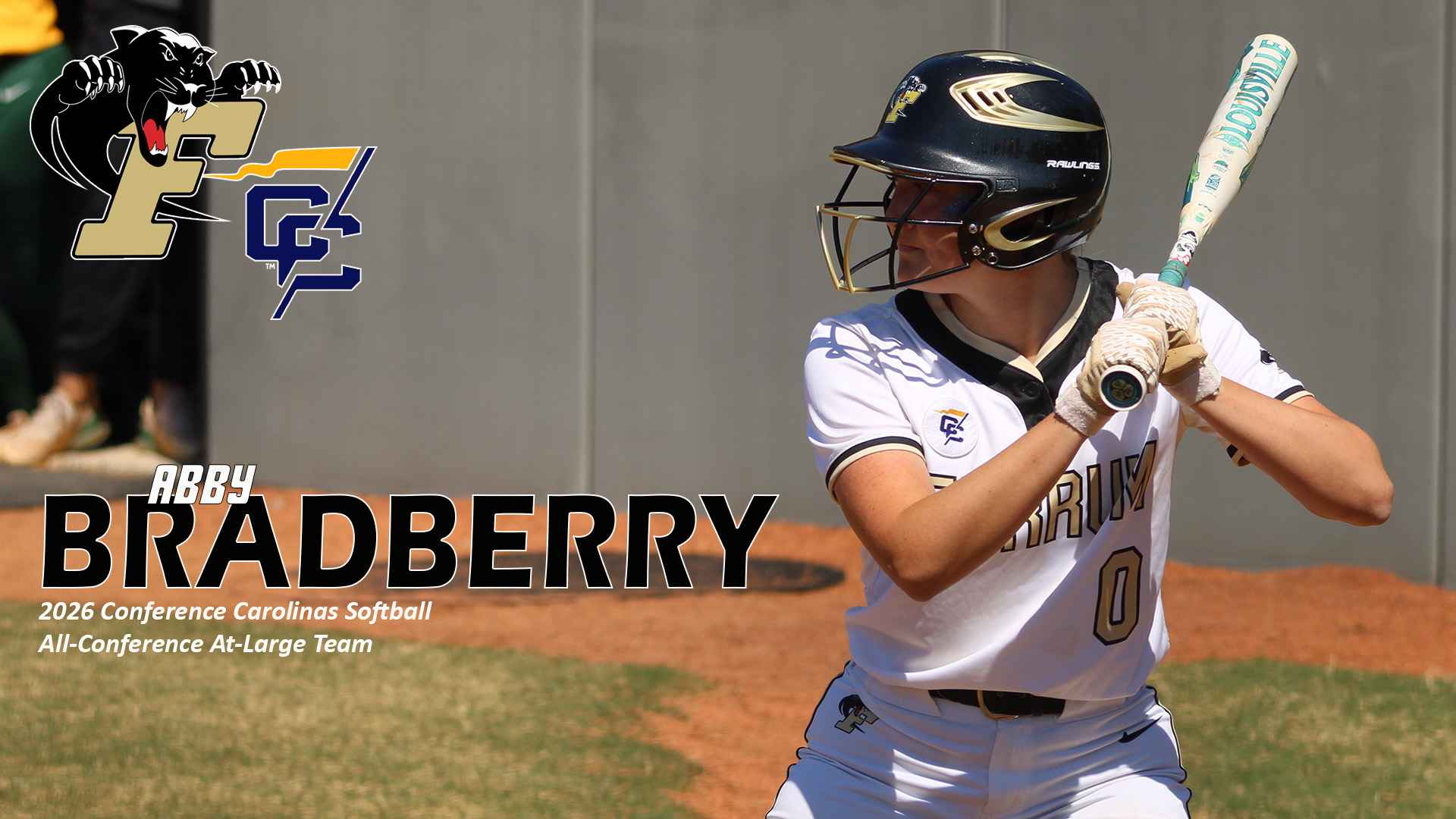 Ferrum College's Abby Bradberry earned All-Conference in 2026 from Conference Carolinas.