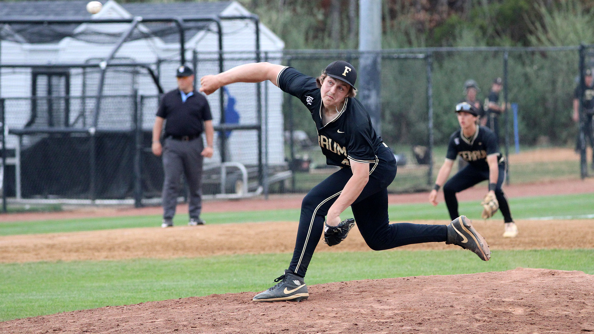 Hunter Carlson in action during a Conference Carolinas home game on March 27, 2026. 