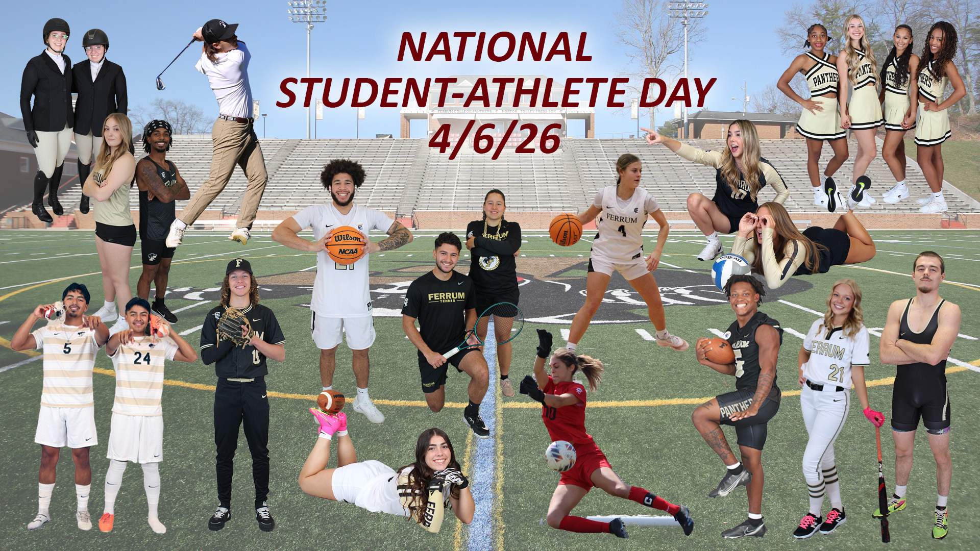 Ferrum celebrates National Student-Athlete Day on April 6, 2026.