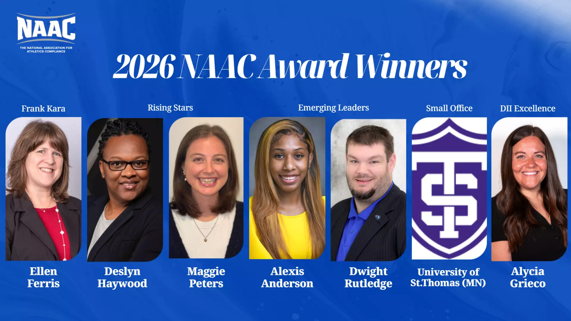 Ferrum College's Alexis Anderson earned the NAAC Emerging Leader Award in May 2026. 