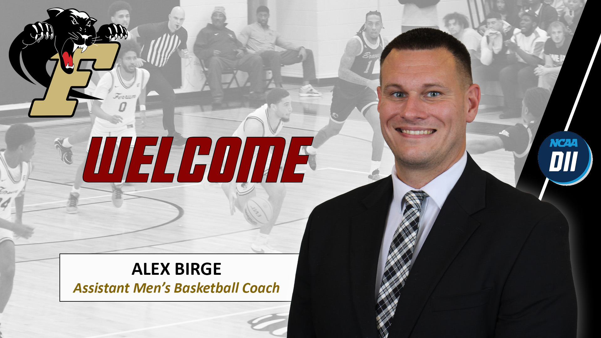 Alex Birge began work at Ferrum College as Assistant Men's Basketball Coach in July 2026. 