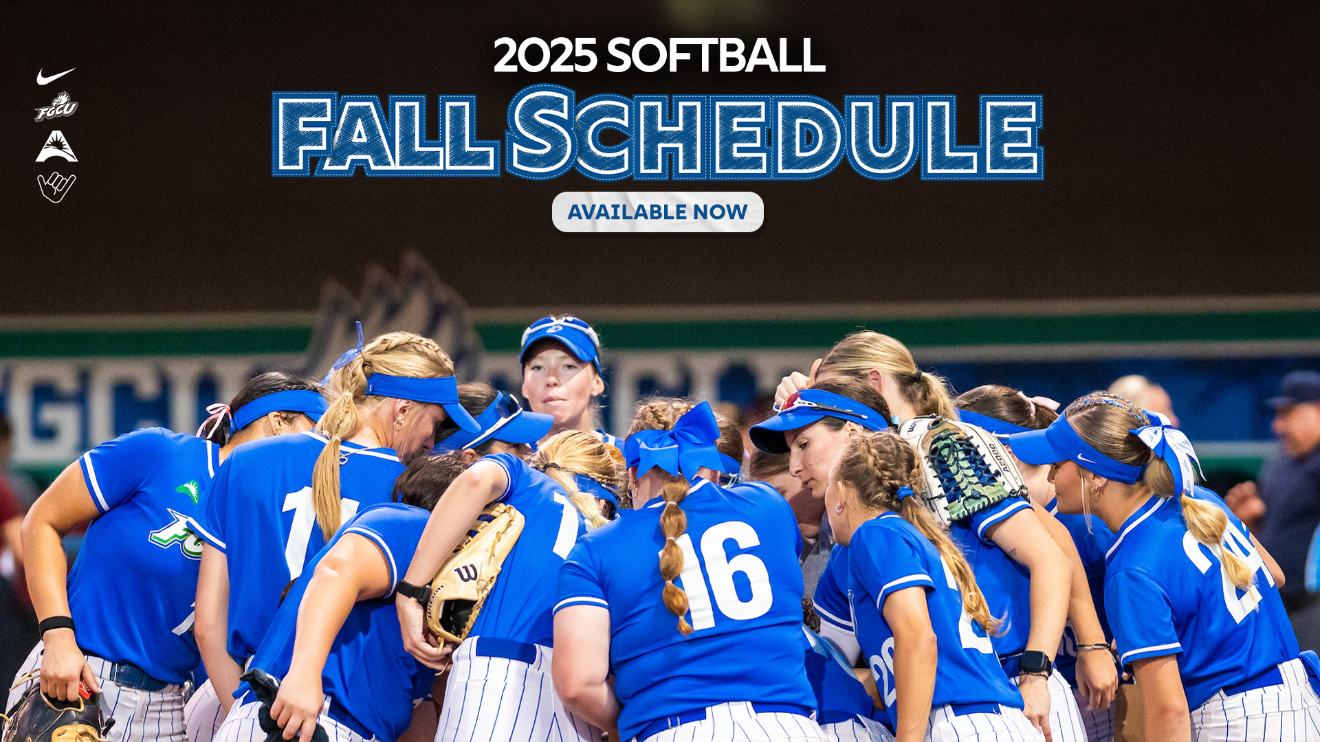 2025 Softball Fall Schedule Announcement Graphic