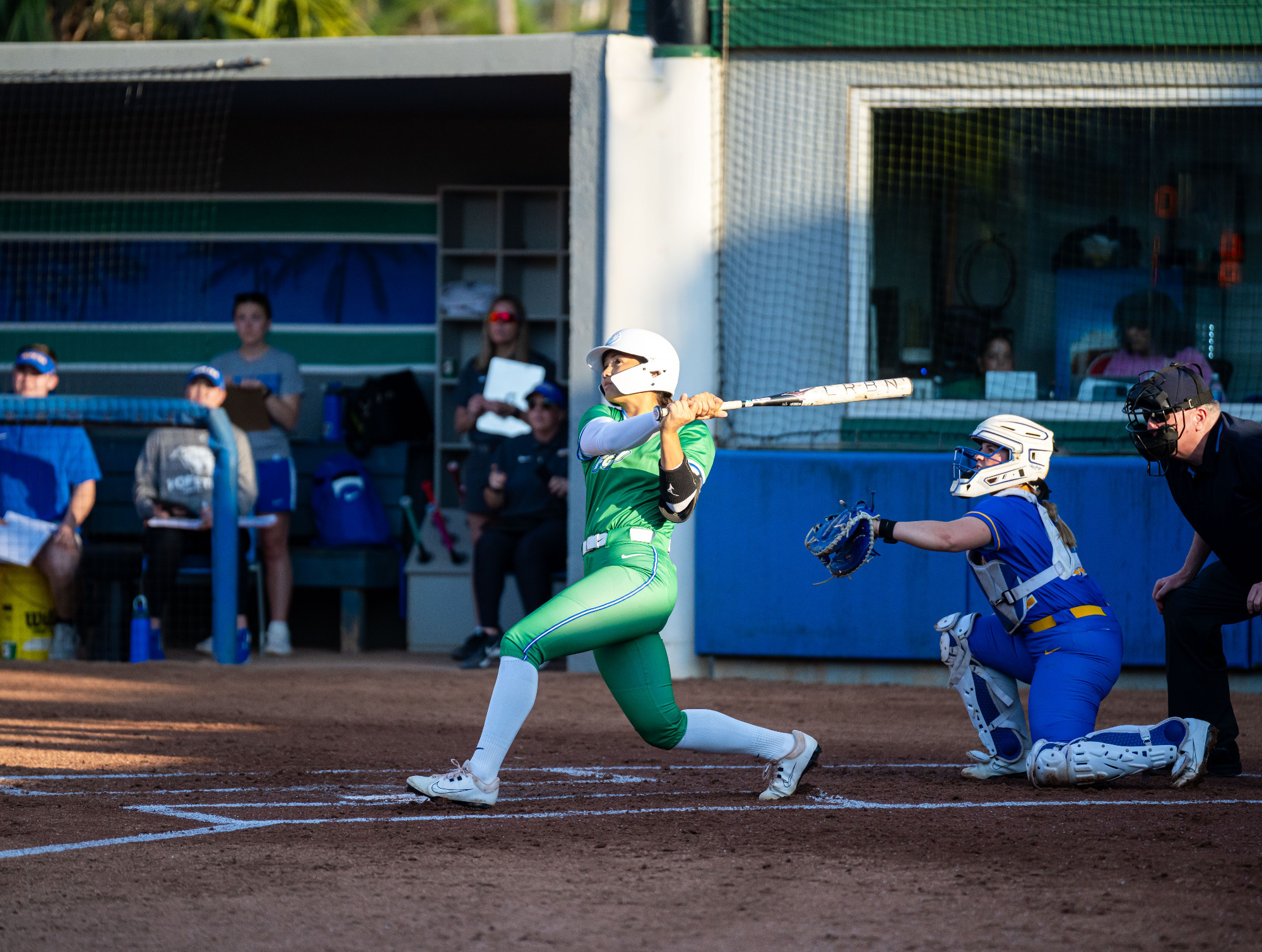 Kiki Daniels swings against Hofstra