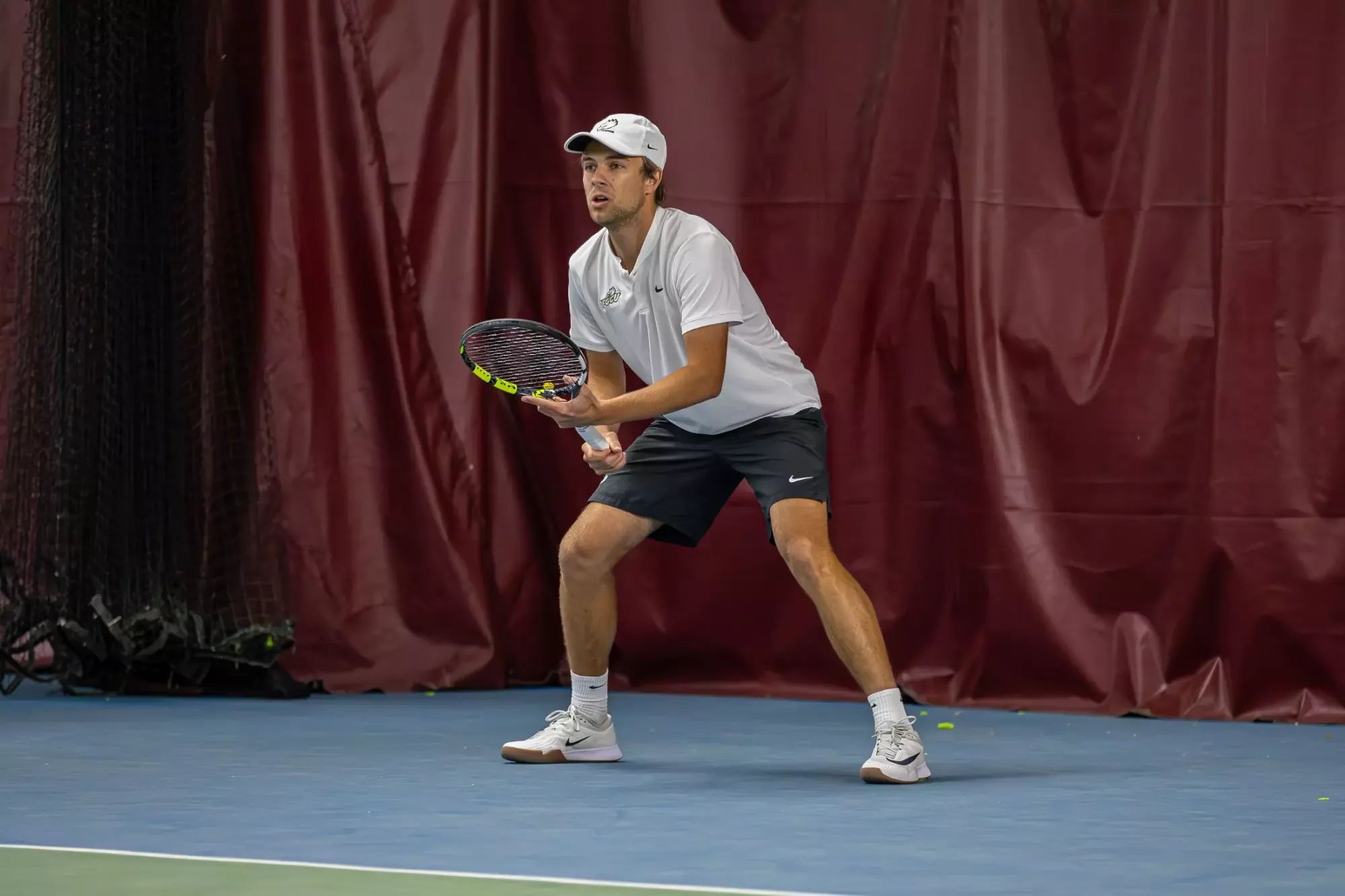 FGCU faces Elon at the Piedmont Indoor Tennis Center in Greensboro, N.C.
