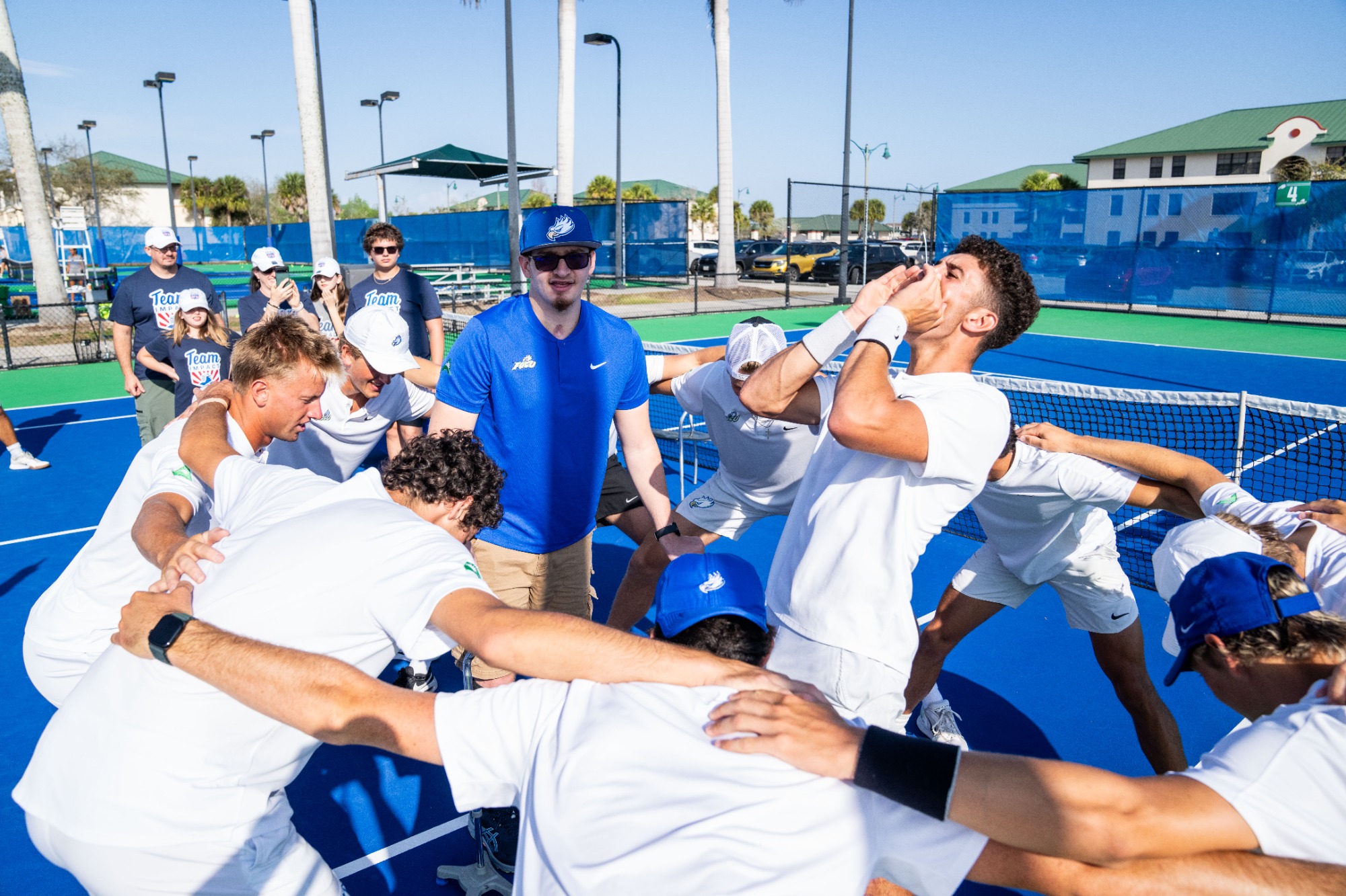 FGCU Men's Tennis inks Team IMPACT participant Caleb Ziegelbaur, making him a member of the team.