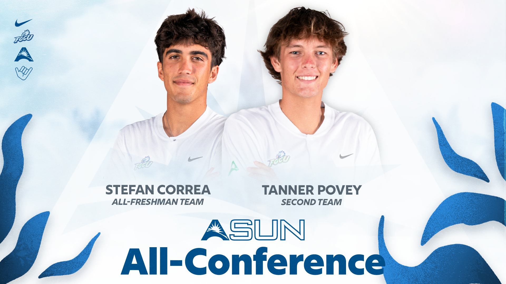 Men's Tennis Correa Povey All-Conference honors