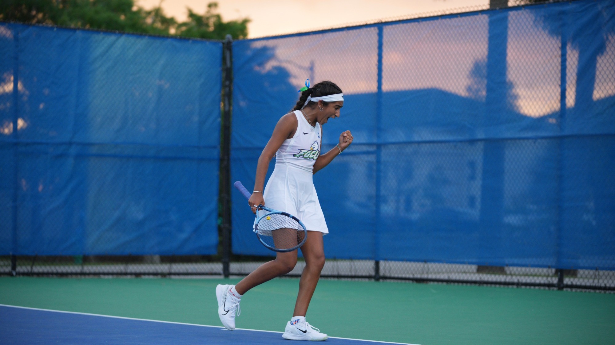 Anjali Kotecha celebrating a point