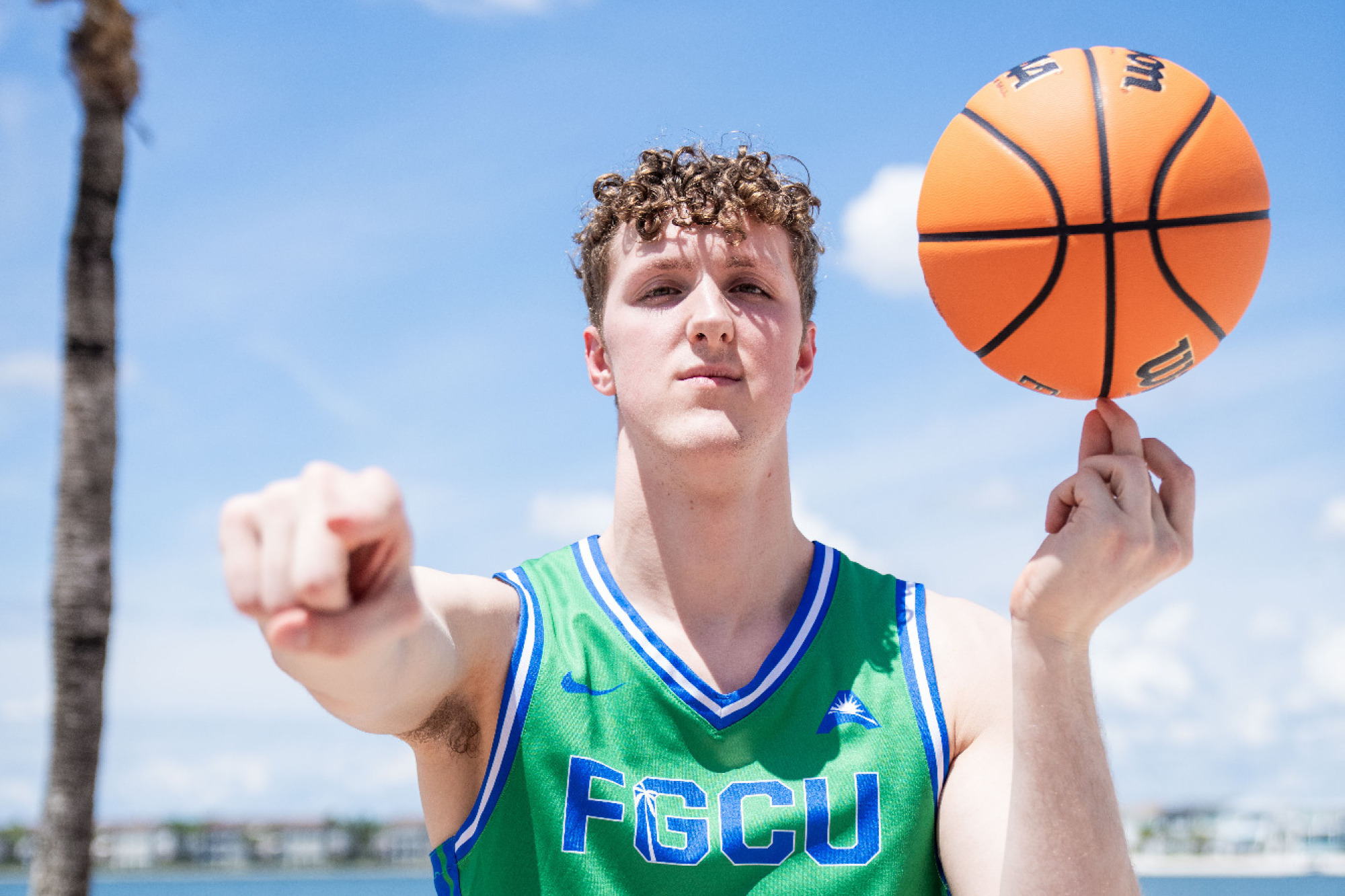 Justin Houser poses for a photo