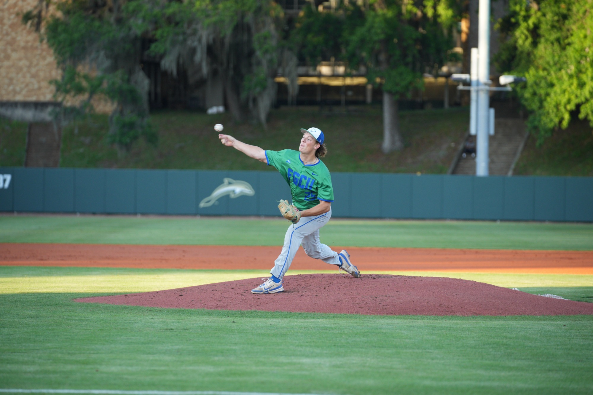 Evan Dempsey pitching