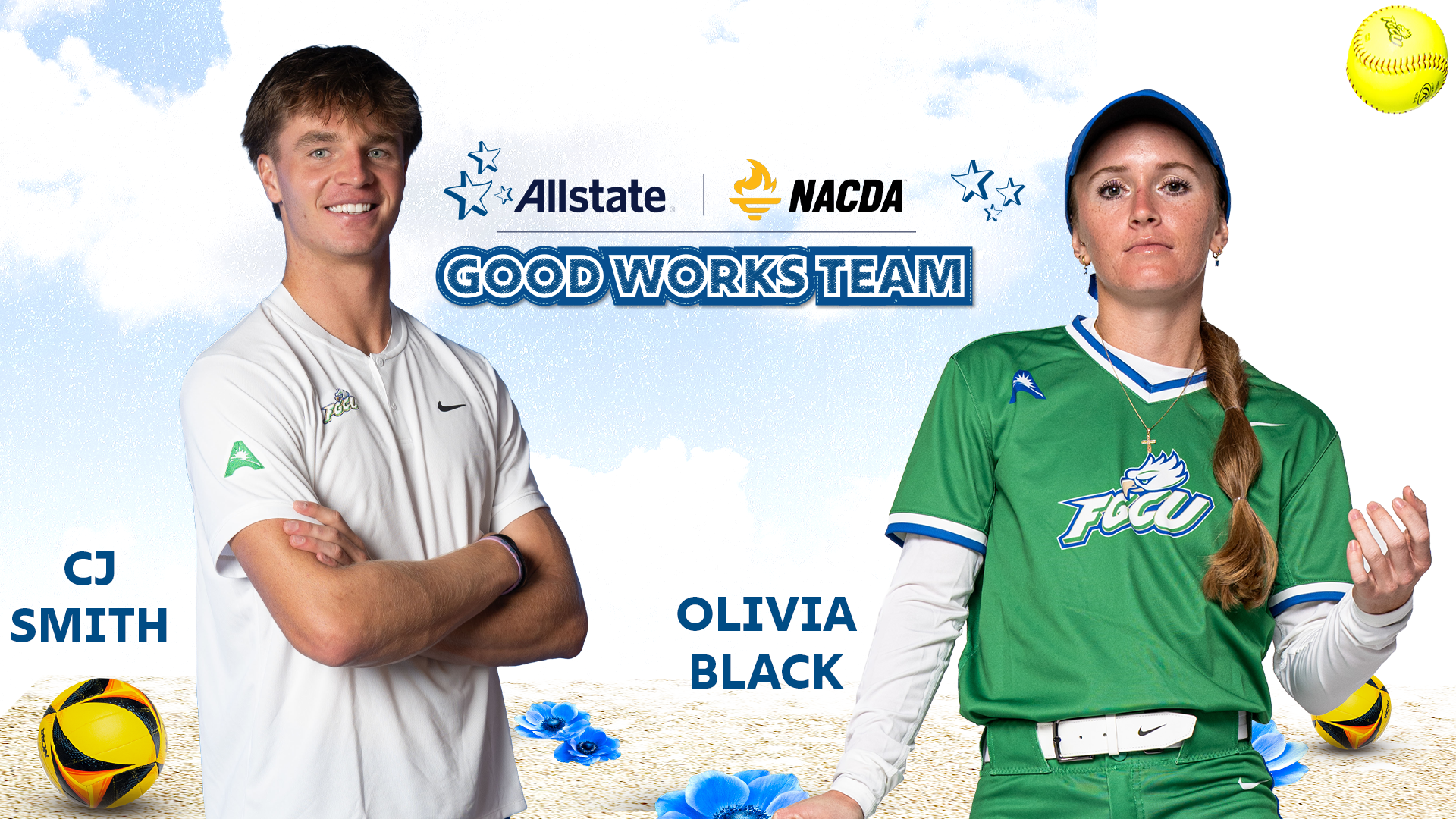 CJ Smith Olivia Black 2025-26 Spring Allstate NACDA Good Works Team