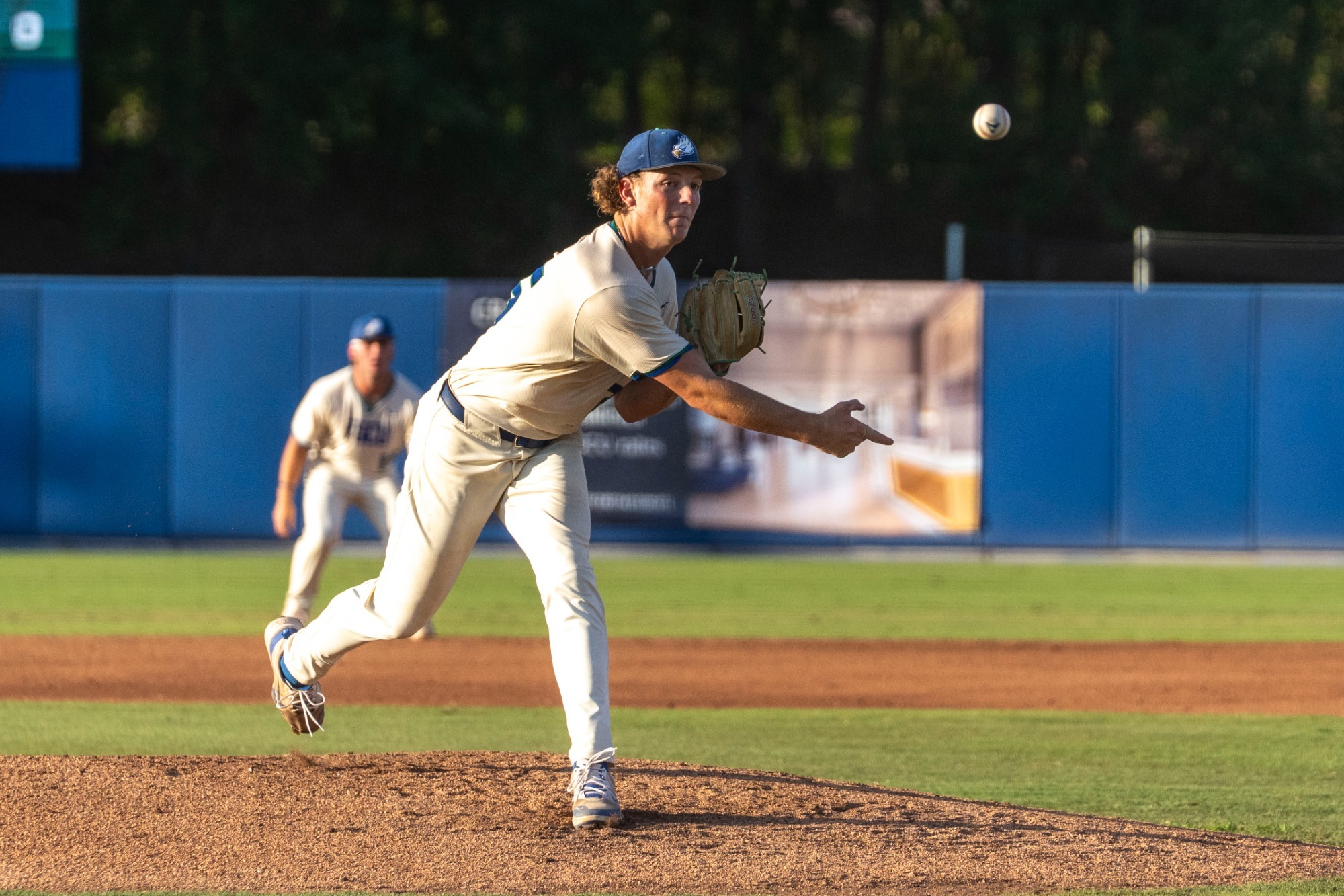 Evan Dempsey pitching