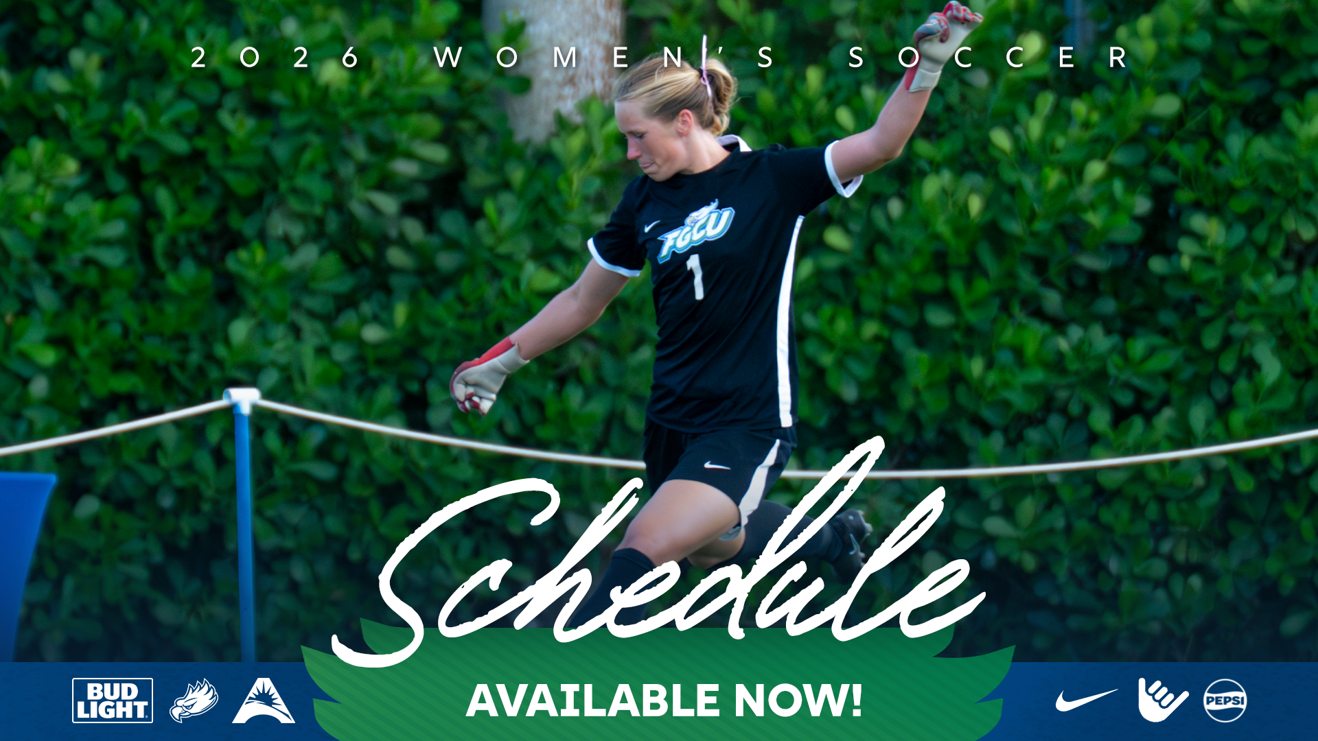 FGCU Women's Soccer 2026 Schedule Story Graphic