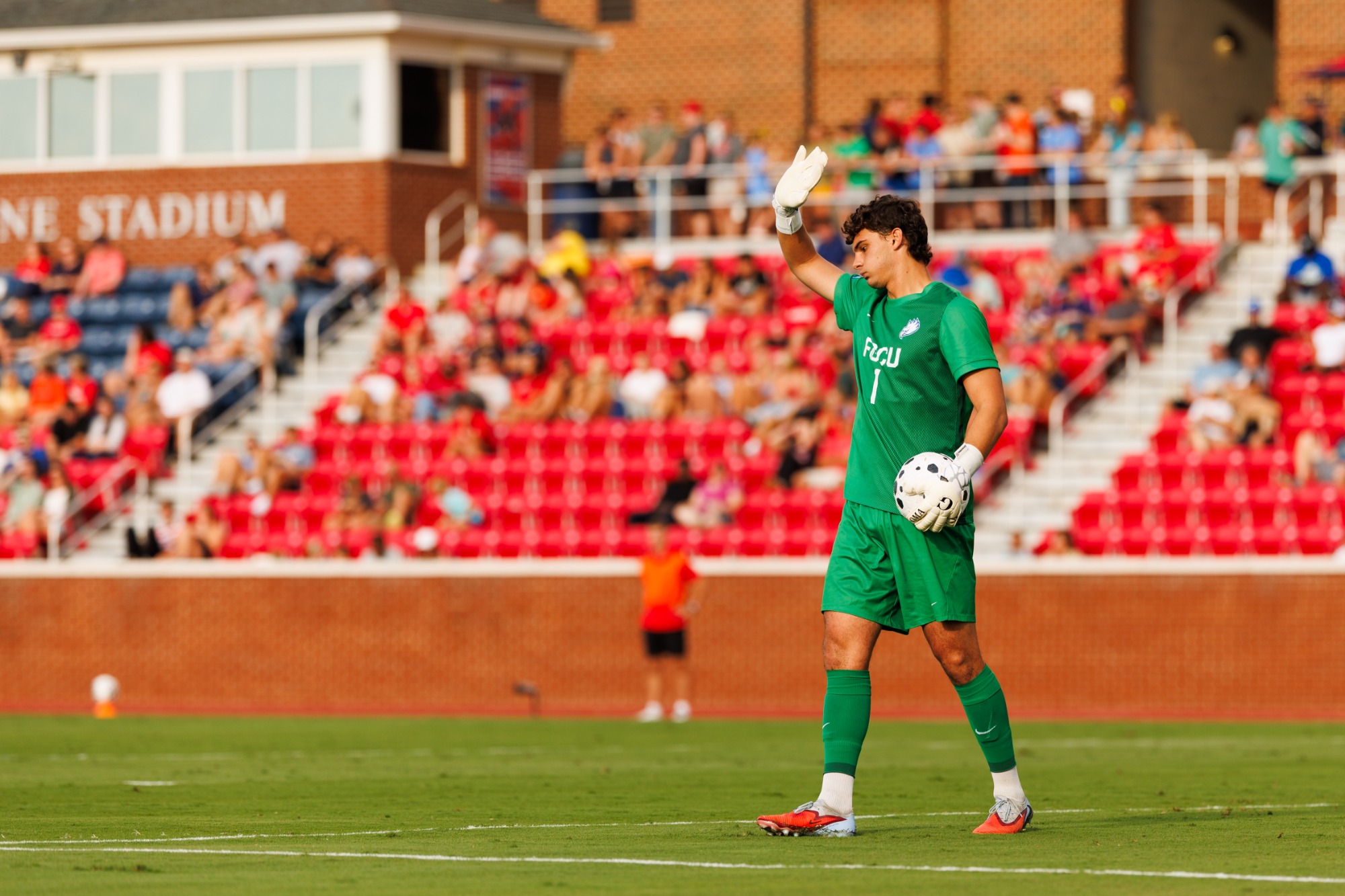 Liberty University’s Men’s Soccer team takes on Florida Gulf Coast University at Osborne Stadium on August 28, 2026. (Photo by: Jessie Jordan)