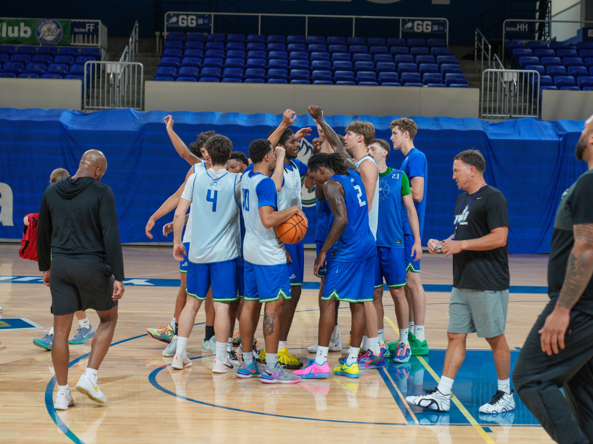 Men's Basketball practice on July 30, 2026.