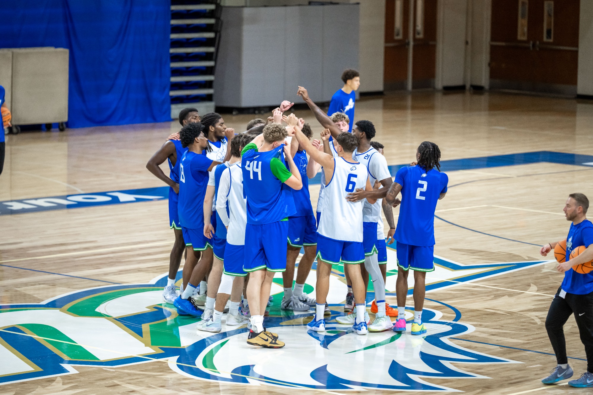 FGCU Men's Basketball holds its first official team practice of the 2026-27 season inside Alico Arena.