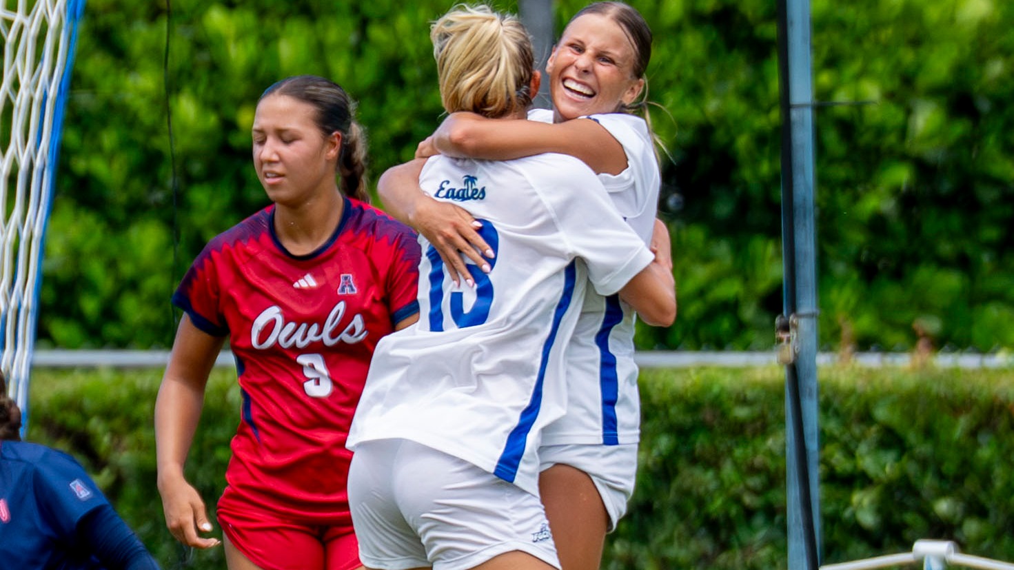 Lexie Bennett celebrates her second goal of the game