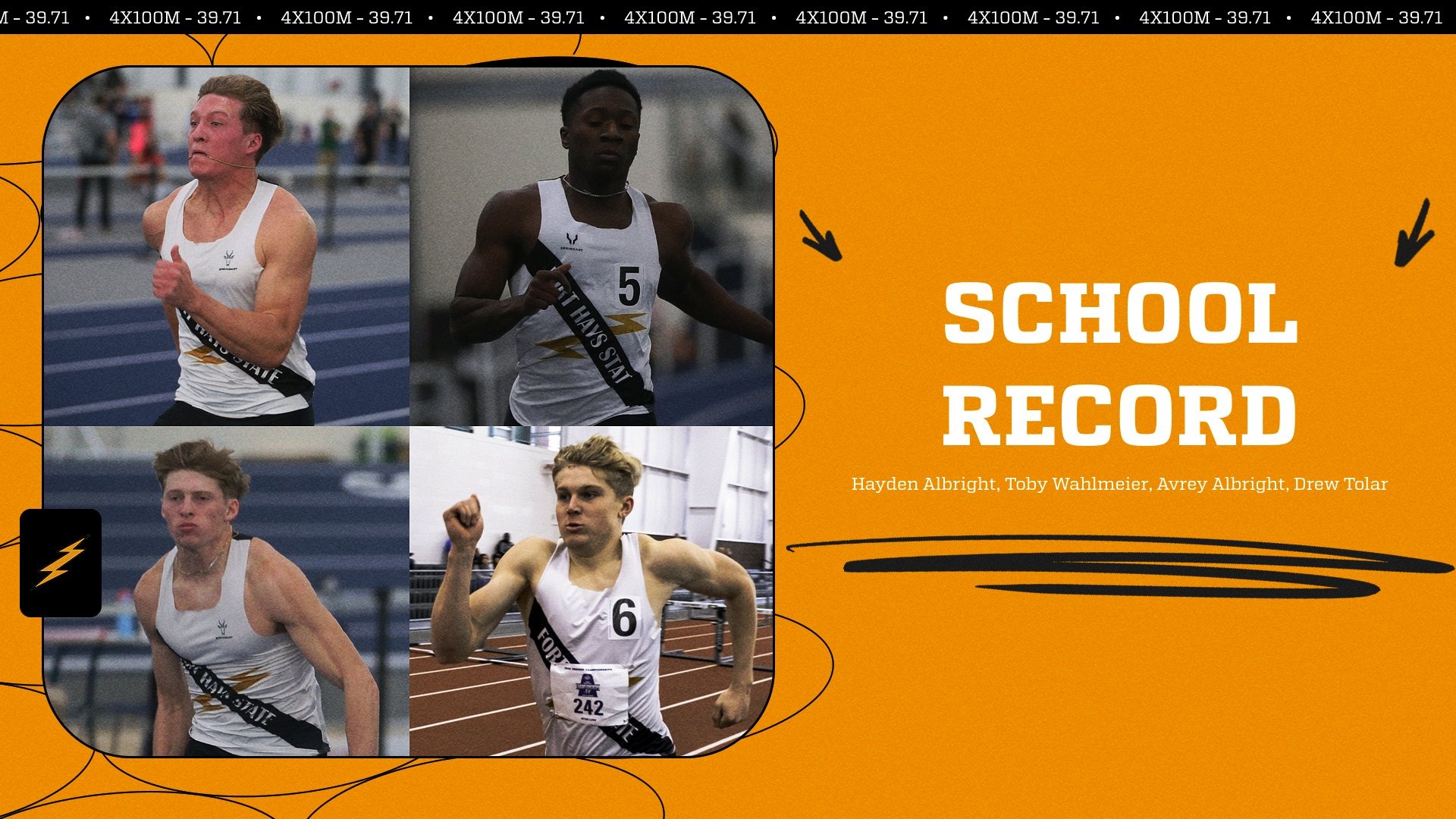 MTrack 4x100m Relay Record 2025