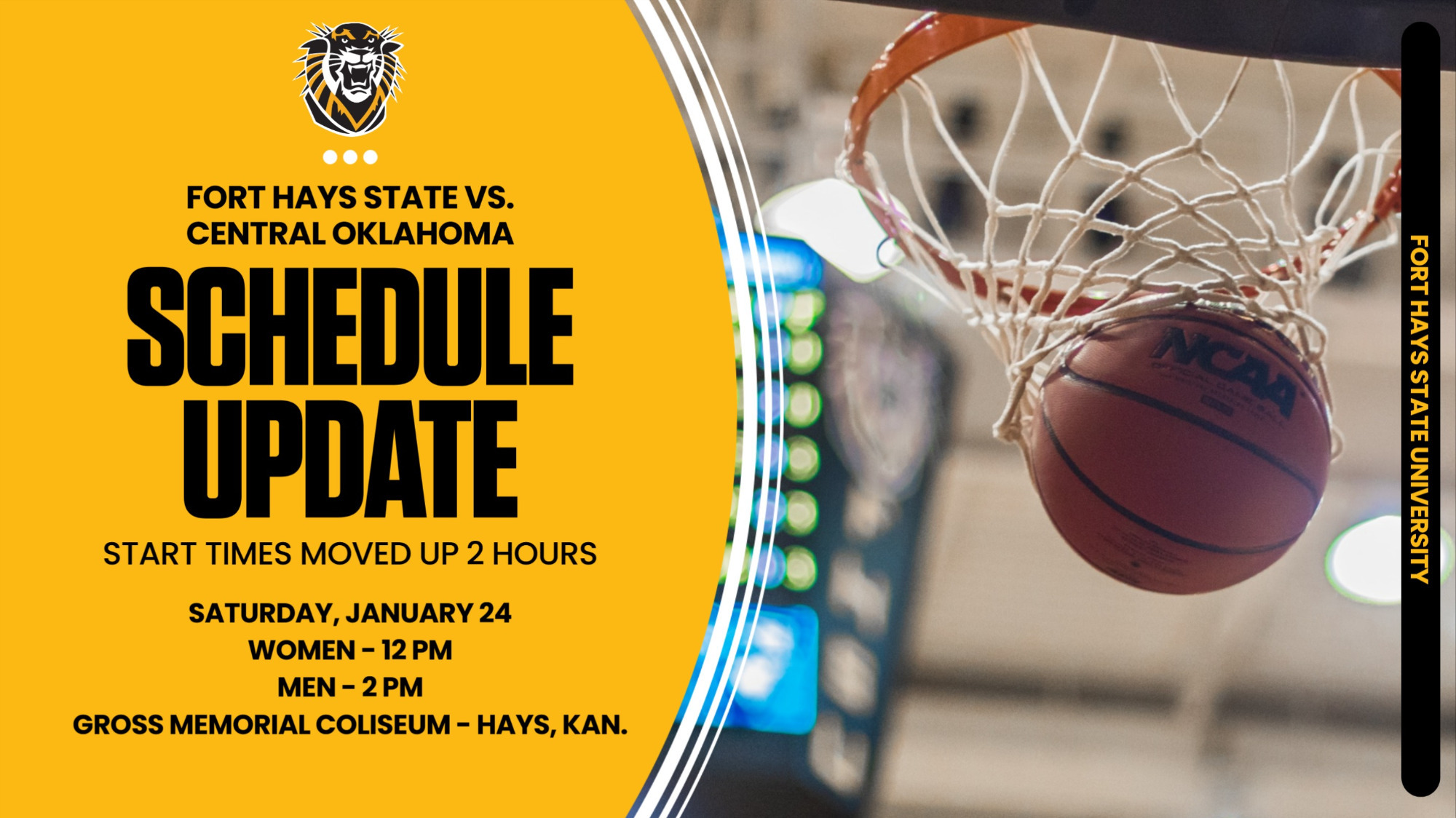 Basketball Schedule Update 1-24-26
