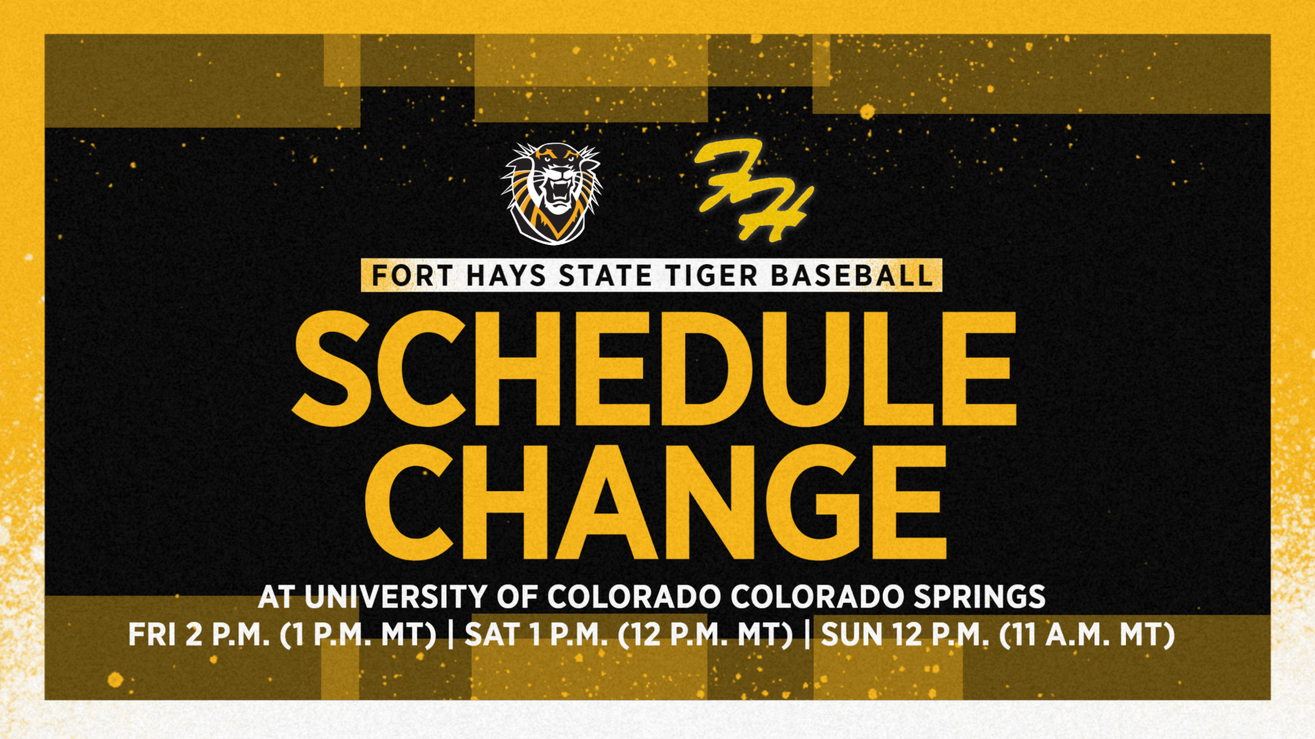 Baseball Schedule Change 1/27/26