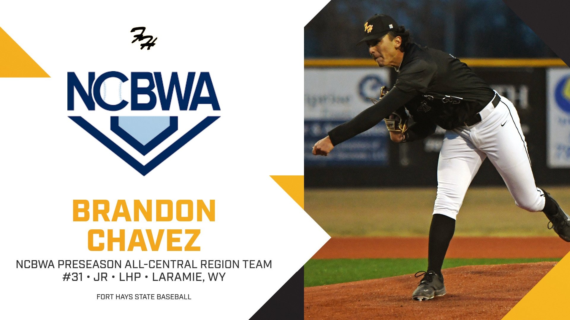 Brandon Chavez NCBWA Preseason All-Region 2026