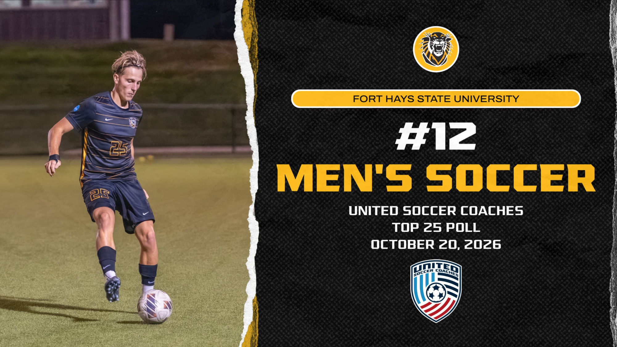Men's Soccer National Rankings graphic 10-20-26
