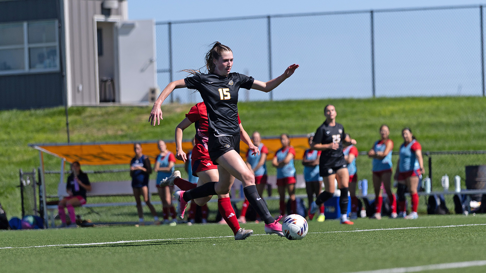 Lily Marshall prepares to take a shot against Newman 10-4-26