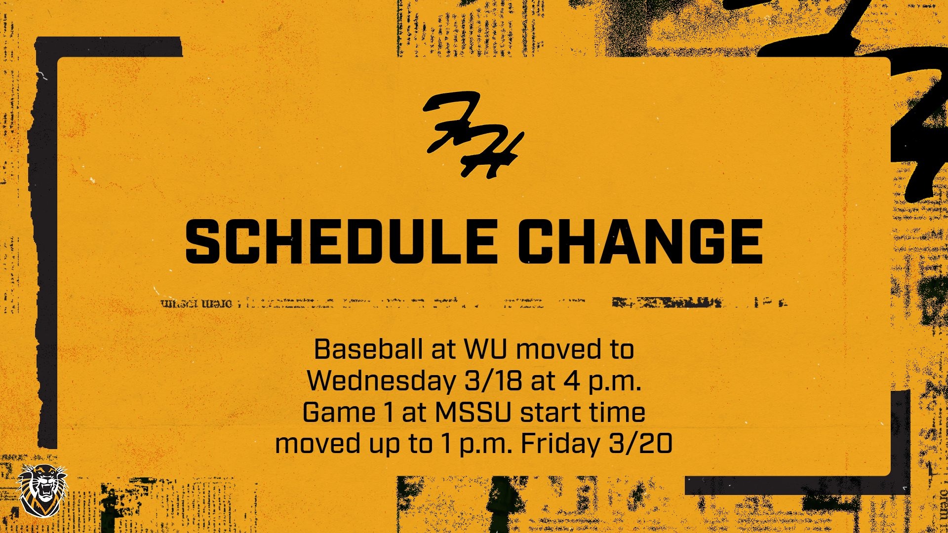 Baseball spring break schedule changes 2026