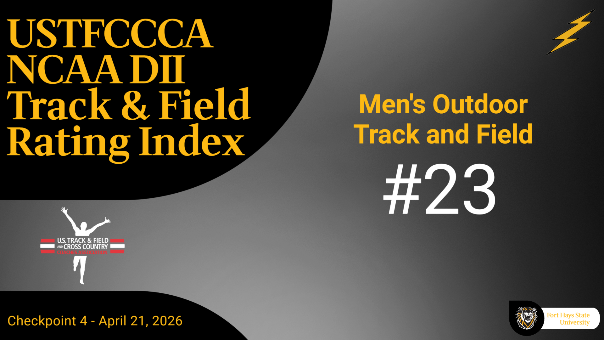 USTFCCCA DII Men's Outdoor Rankings 4-21-26