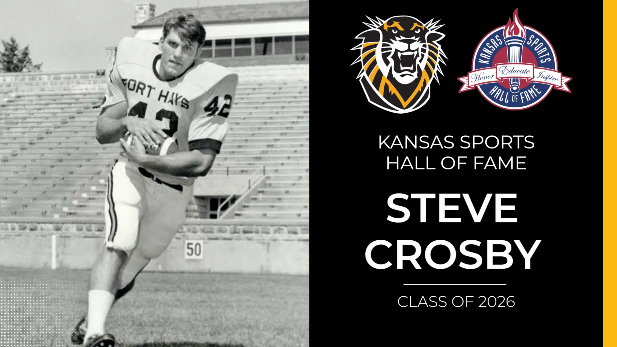 Steve Crosby Kansas Sports Hall of Fame 2026 Announcement