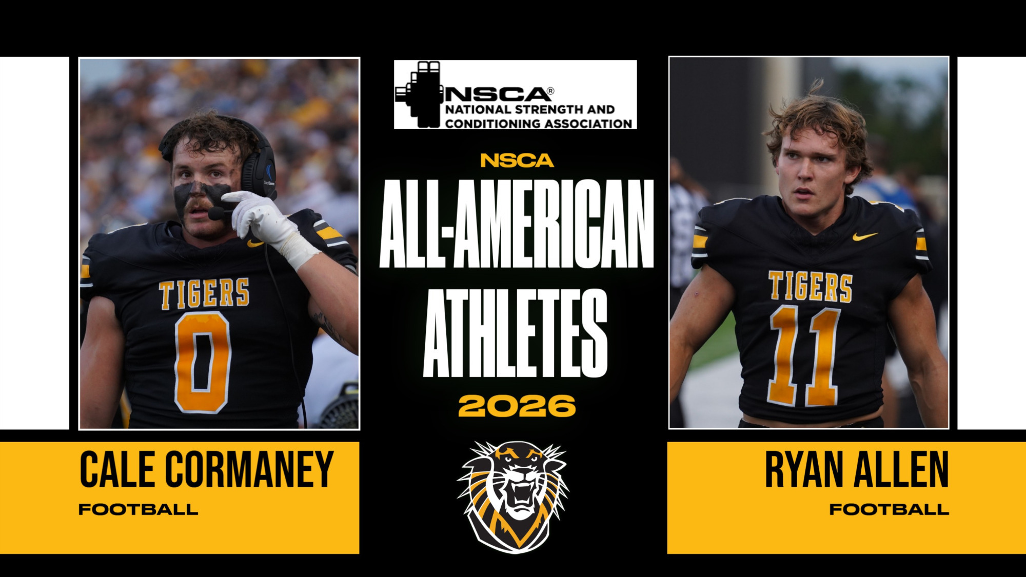 NSCA All-American Athletes 2026 - Cale Cormaney and Ryan Allen