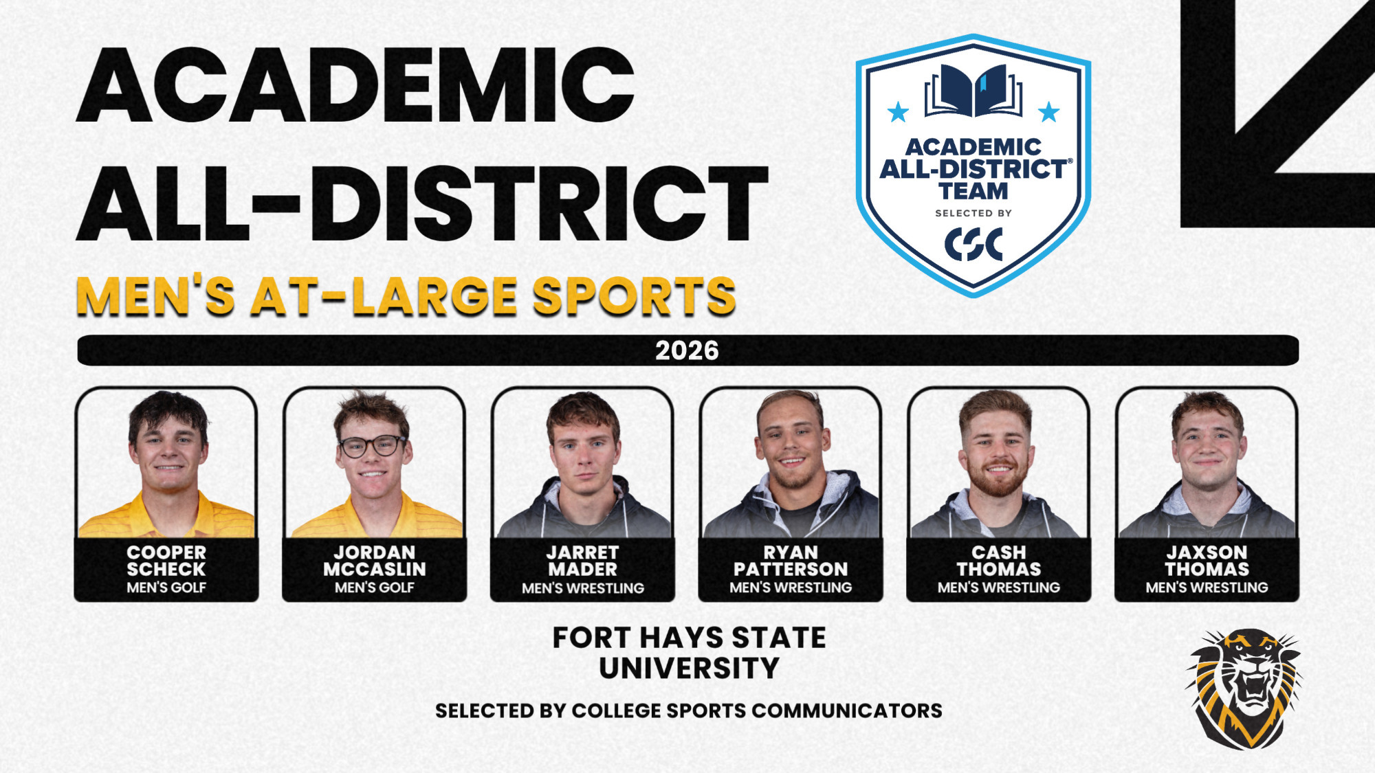 Men's At-Large Academic All-District 2025-26
