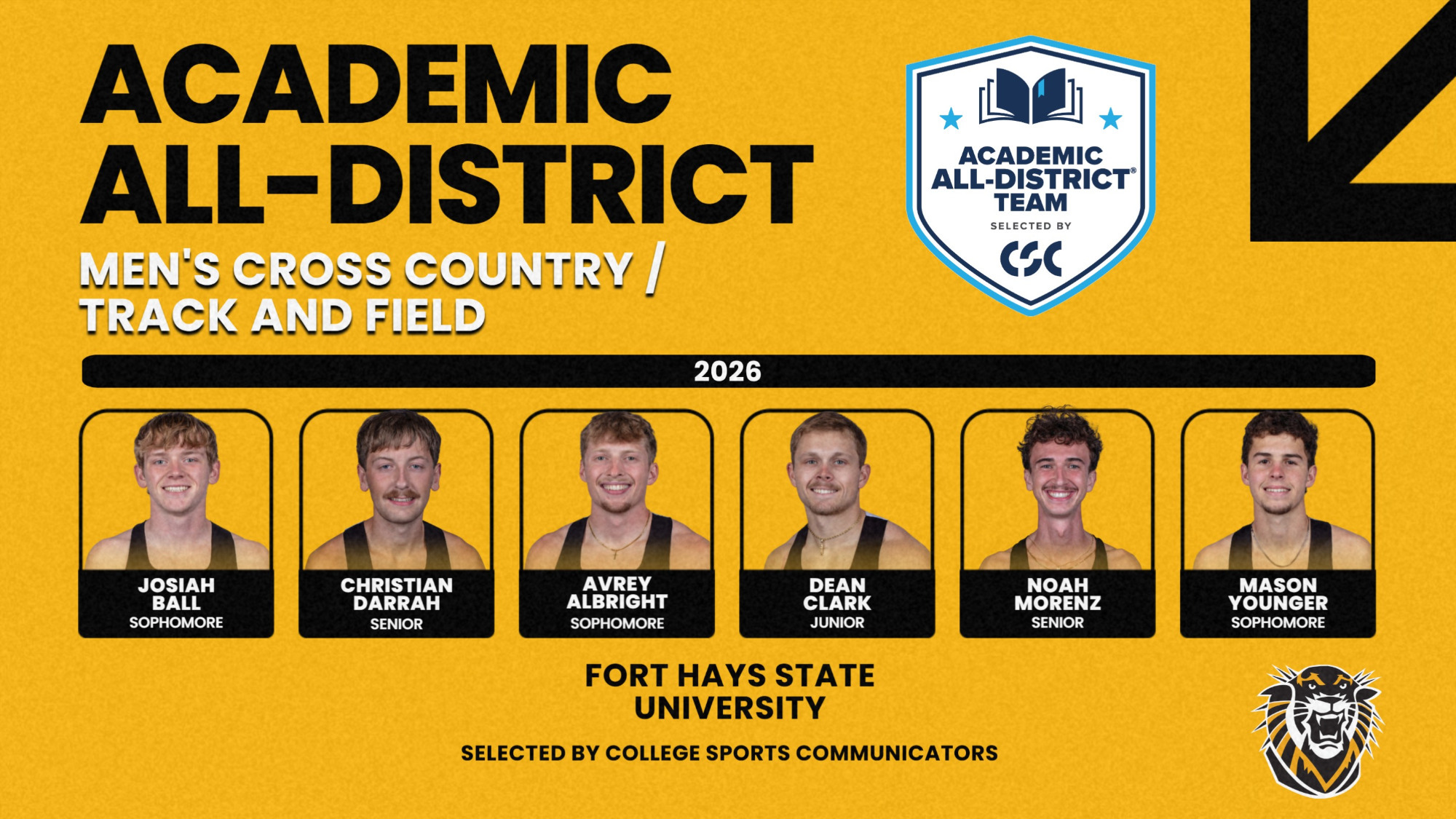 Men's Cross Country, Track and Field CSC AAD 2026