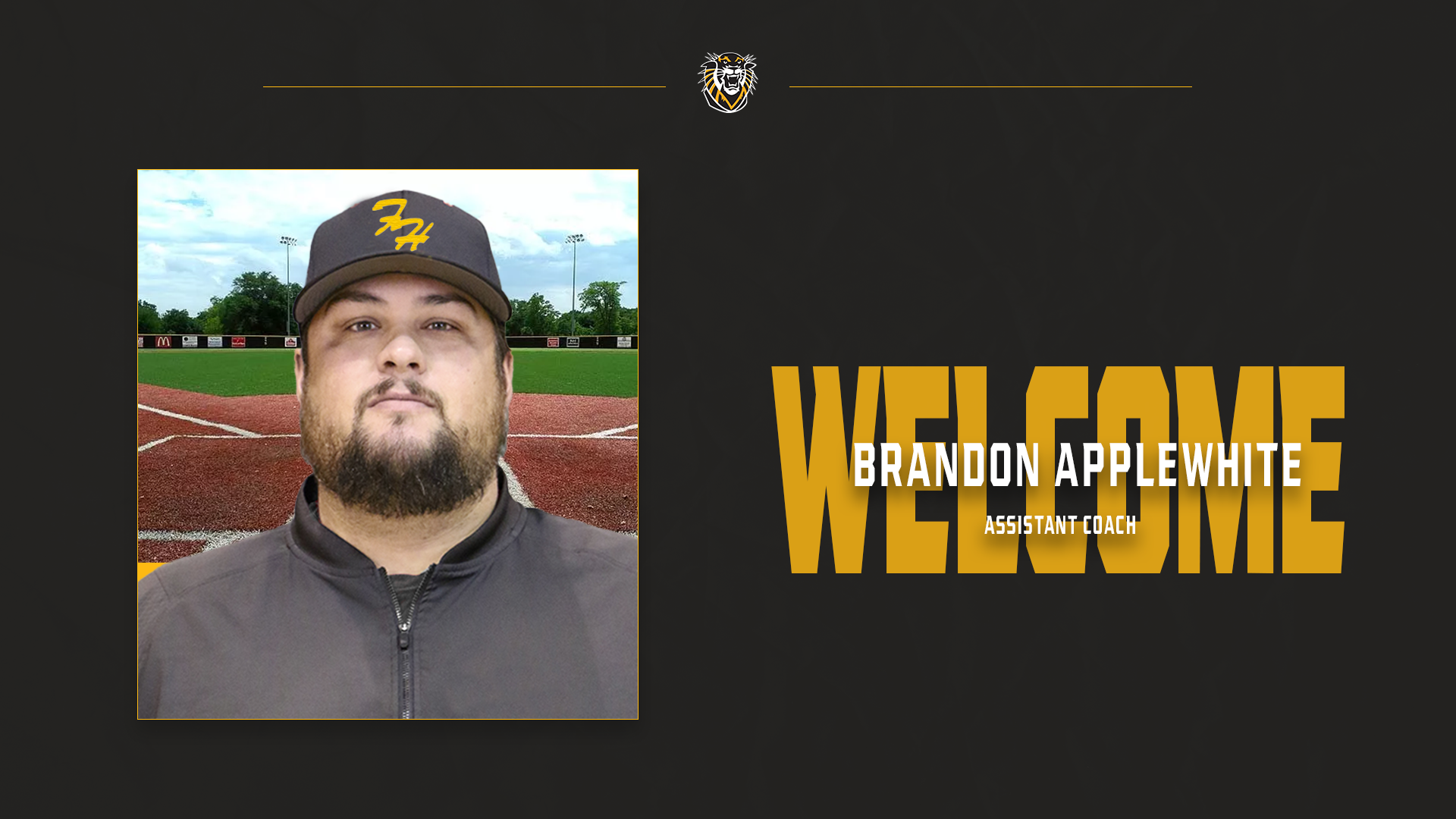 Brandon Applewhite Assistant Baseball Coach 2026