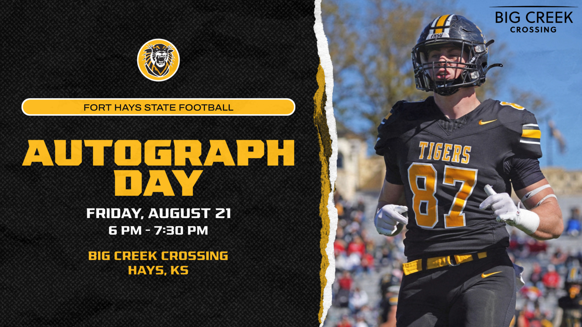 2026 Tiger Football Autograph Day 8-21-26