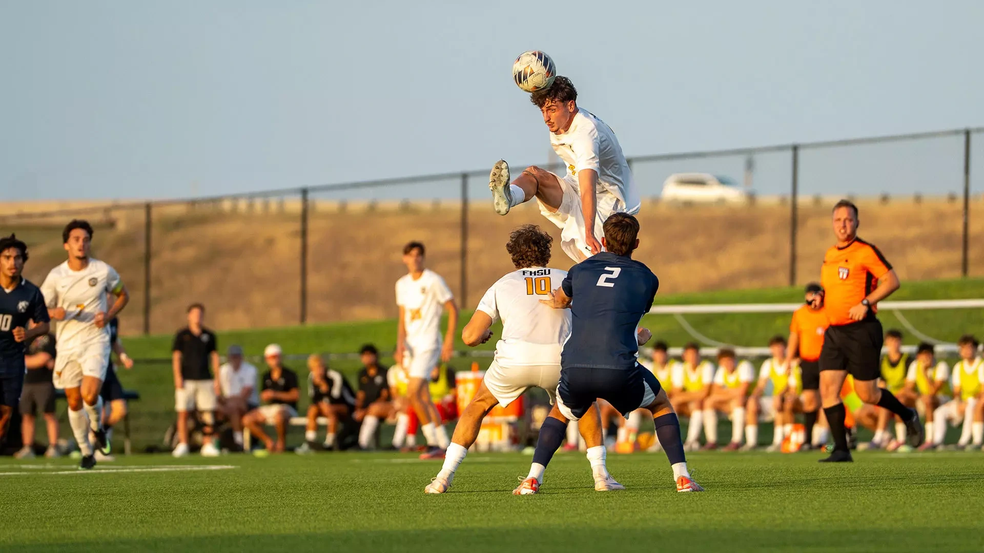 Davide Francesca makes a play on a ball against Rogers State 9-17-26
