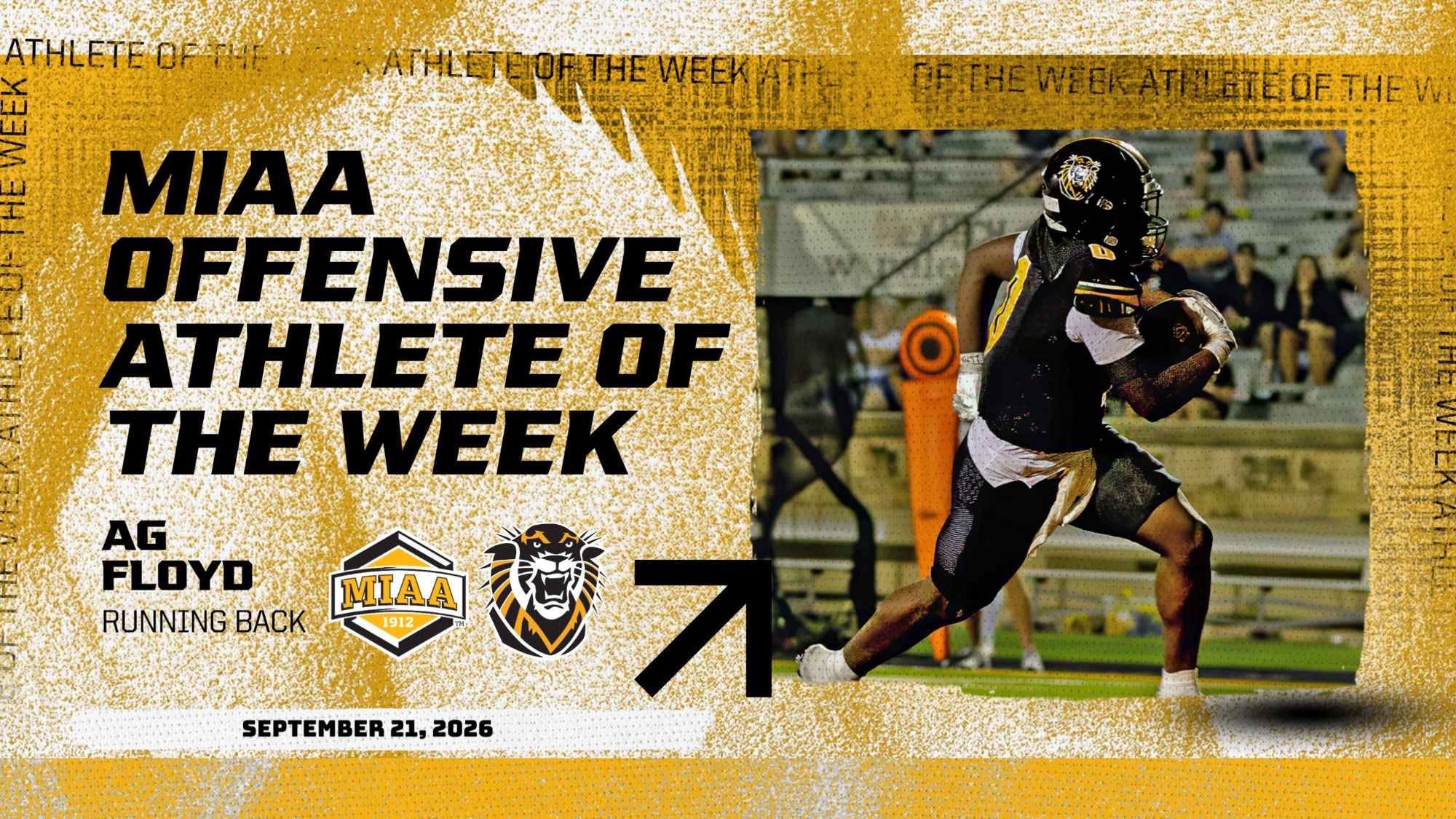 AG Floyd - MIAA Offensive Athlete of the Week 9-21-26