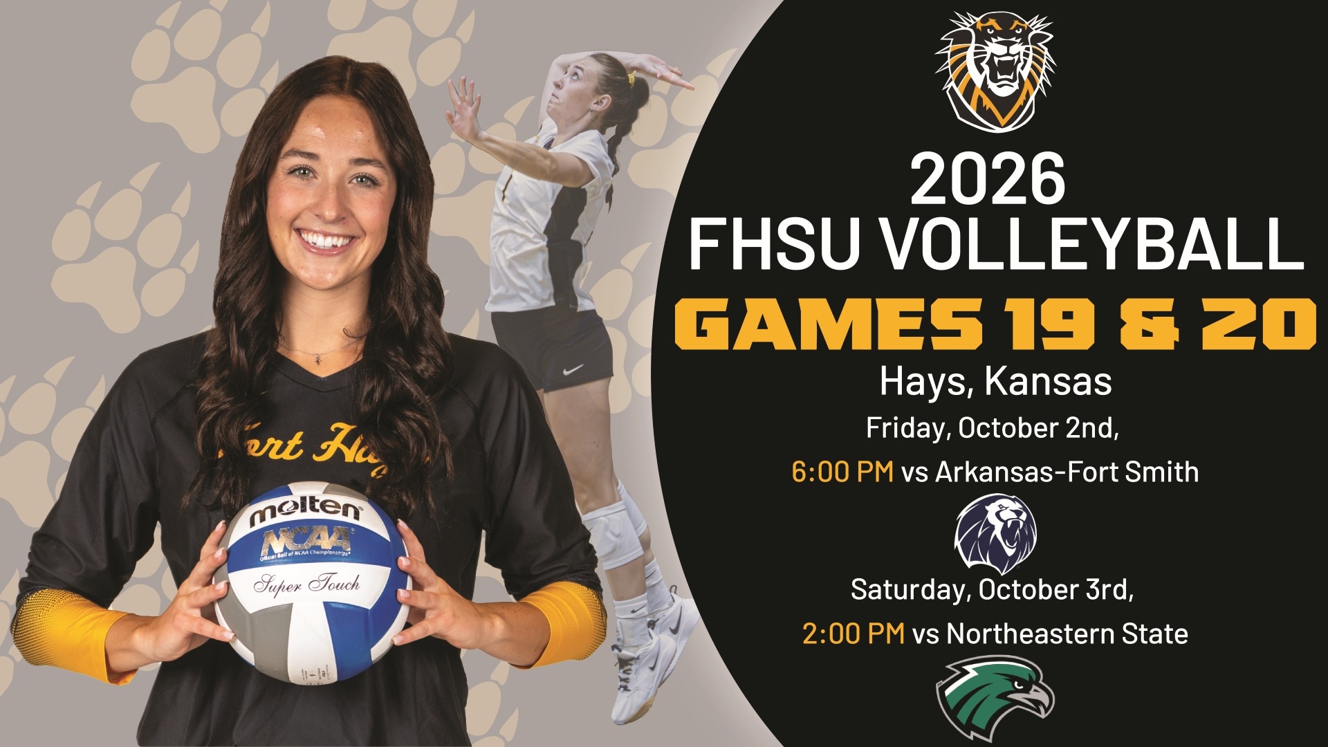 Volleyball weekend preview vs. UAFS, NSU 10/2/26