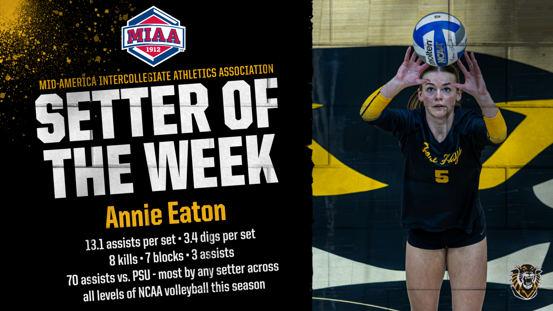 Annie Eaton MIAA Setter of the Week September 28 2026