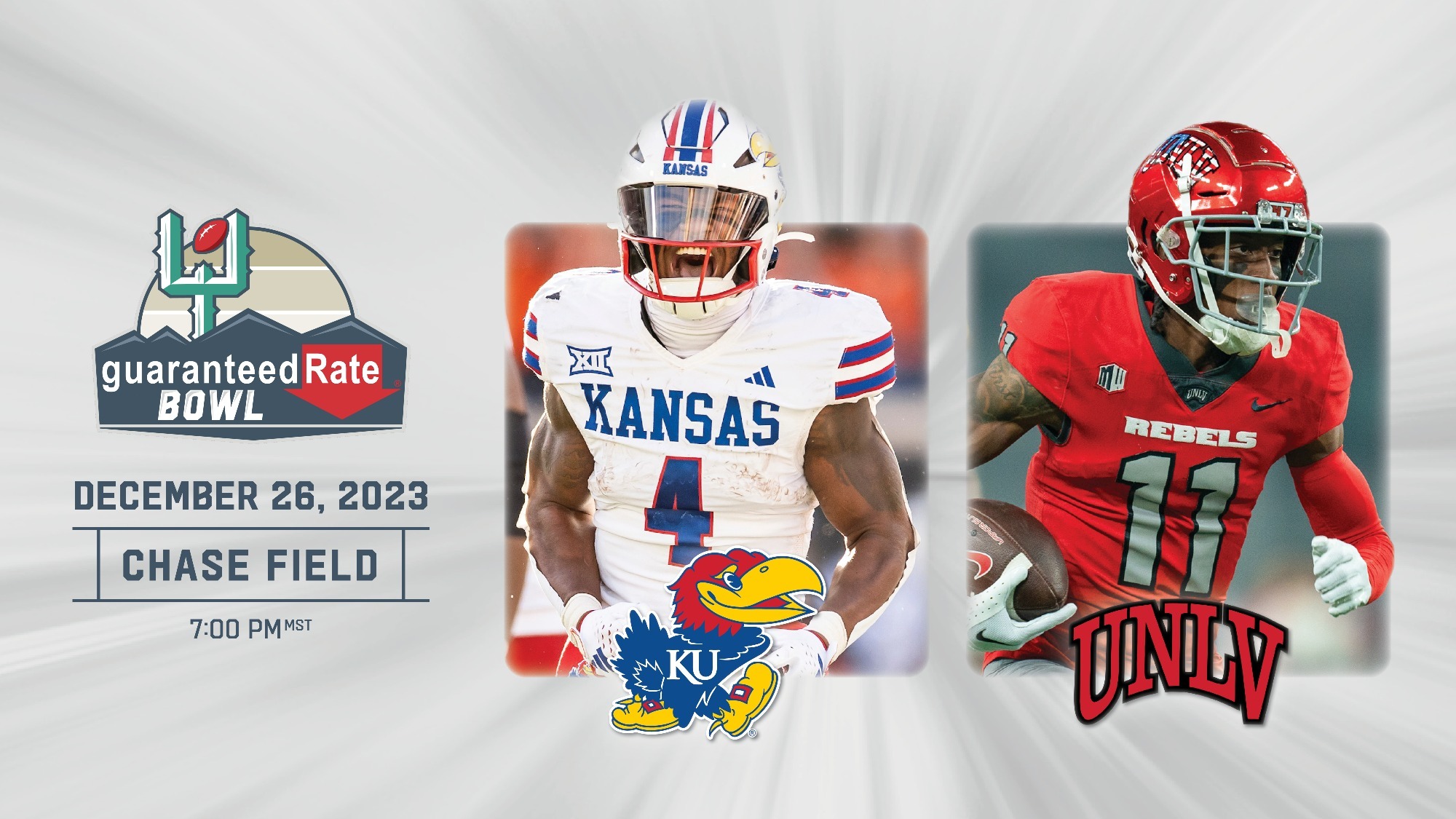 Kansas and UNLV to Face Off in 2023 Guaranteed Rate Bowl Fiesta Bowl