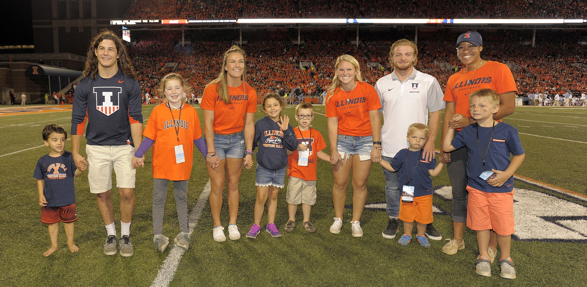 Special Spectators at Illini Football – Sept. 10, 2016